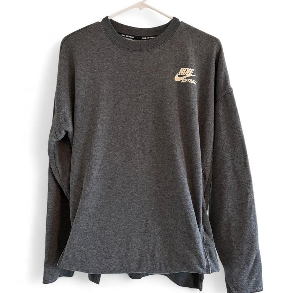 Nike Women's Softball Grey Sweatshirt